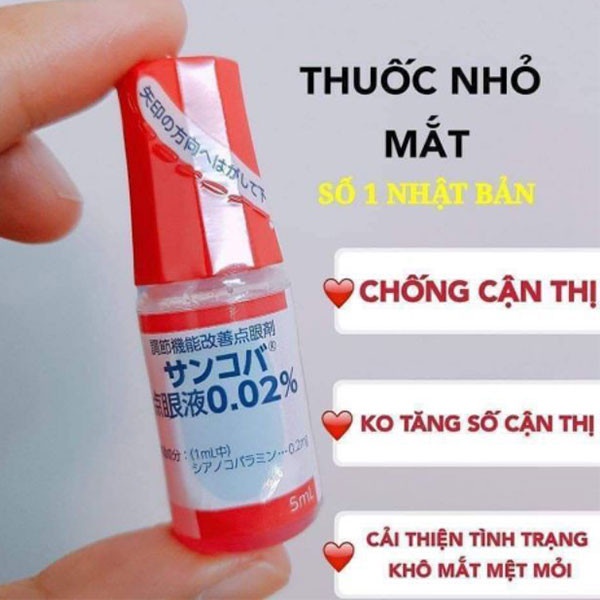 Nước nhỏ mắt sancoba Nhật Bản 5ml