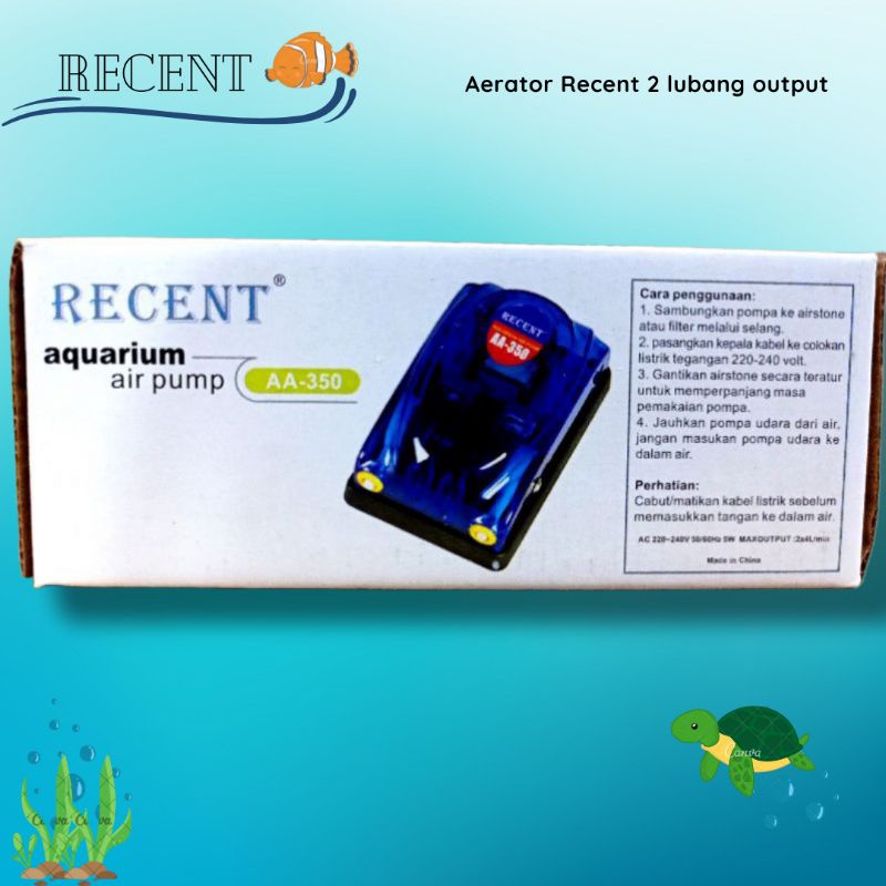 Pompa Udara Airpump aerator RECENT RC 350