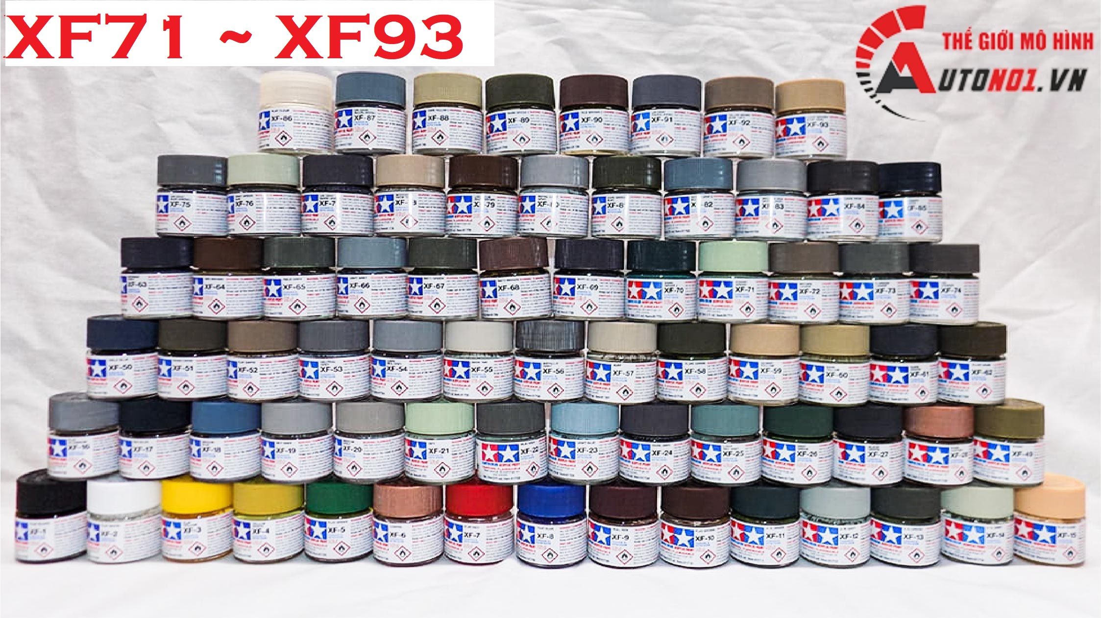 Acrylic ( XF81 ~ XF93  ) sơn mô hình gốc nước 10ML Tamiya
