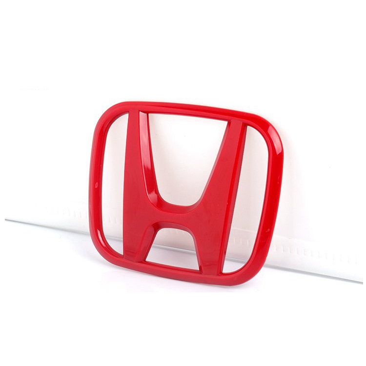 Front grille emblem Rear trunk logo Steering wheel sticker Red for Honda CIVIC City Fit Accord CRV Vezel XRV HRV Brio Odyssey Stream Crosstour