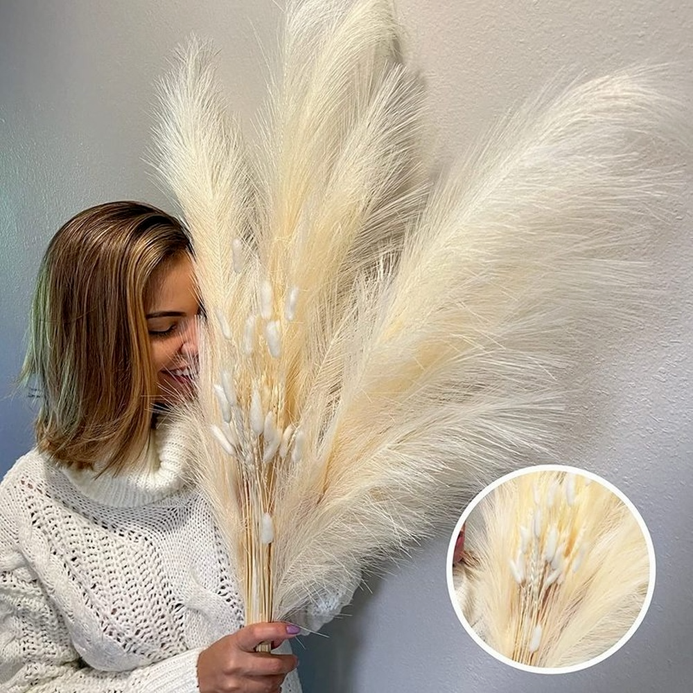 1Pc 90Cm Nhân Tạo Pampas Cỏ Trang Trí Giả Cây Sậy Mô Phỏng Hoa Cây Sậy Cho Tiệc Cưới Khu Vườn Nhà DIY Giả Vật Có Hoa trang Trí