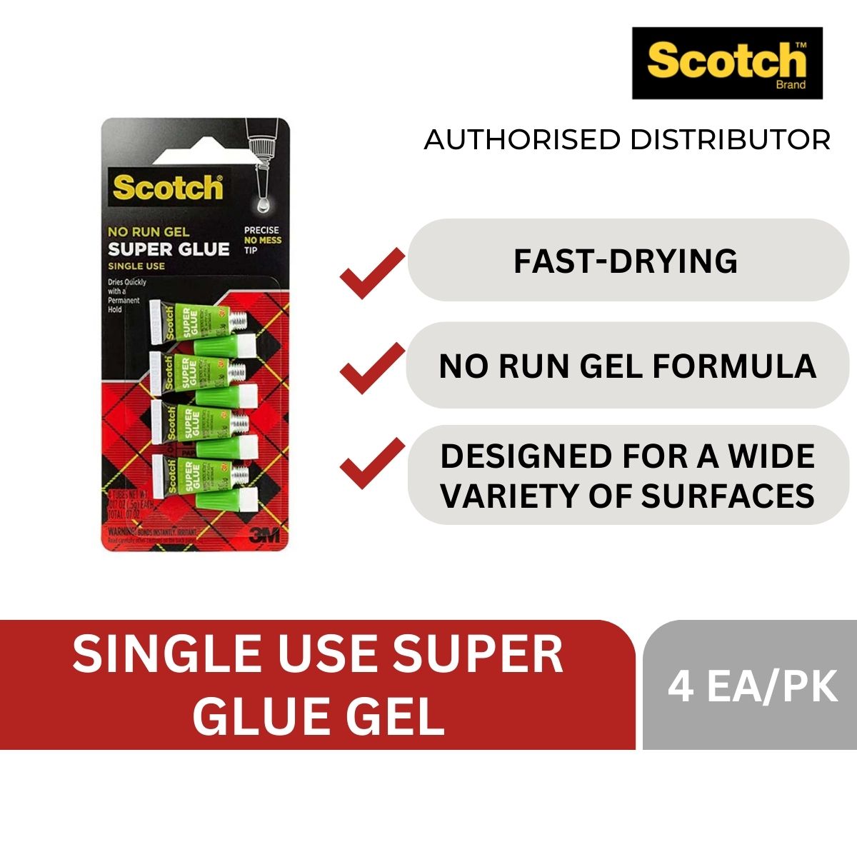 Scotch Single-use Super Glue Gel AD119