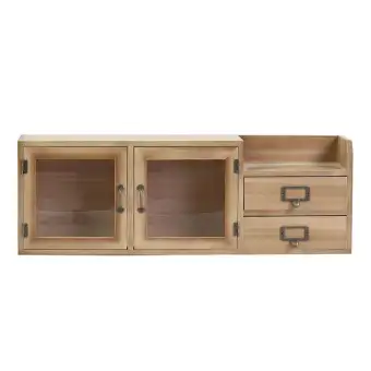Desktop Storage Cabinets Solid Wood Small Wooden Cabinet Makeup Desktop Storage Cabinets Solid Wood