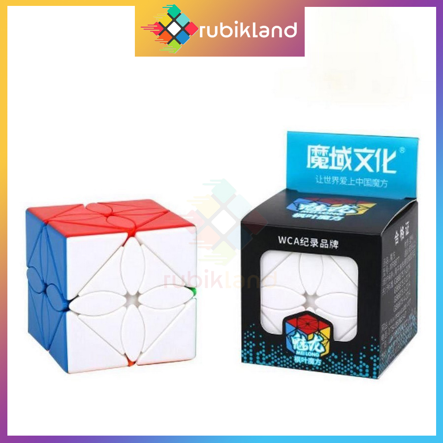 Rubik Biến Thể MFJS MeiLong Ivy Skewb Maple Leaf Skewb Stickerless Rubic Biến Thể Maple Leaves Đồ Chơi Trí Tuệ Trẻ Em