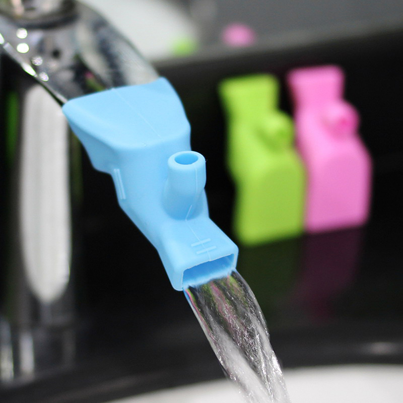 Bathroom Sink Nozzle Faucet Extender Rubber Elastic Water Tap Extension ...