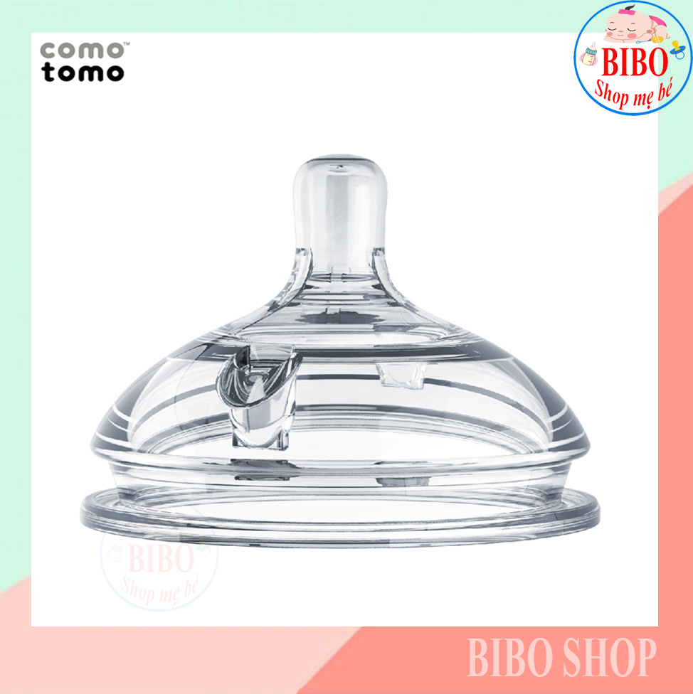 Núm ti comotomo, núm ti thay thế Comotomo 1-2-3 tia, Y-cut, chất liệu silicon không chứa BPA, thích hợp cho bé lười ti
