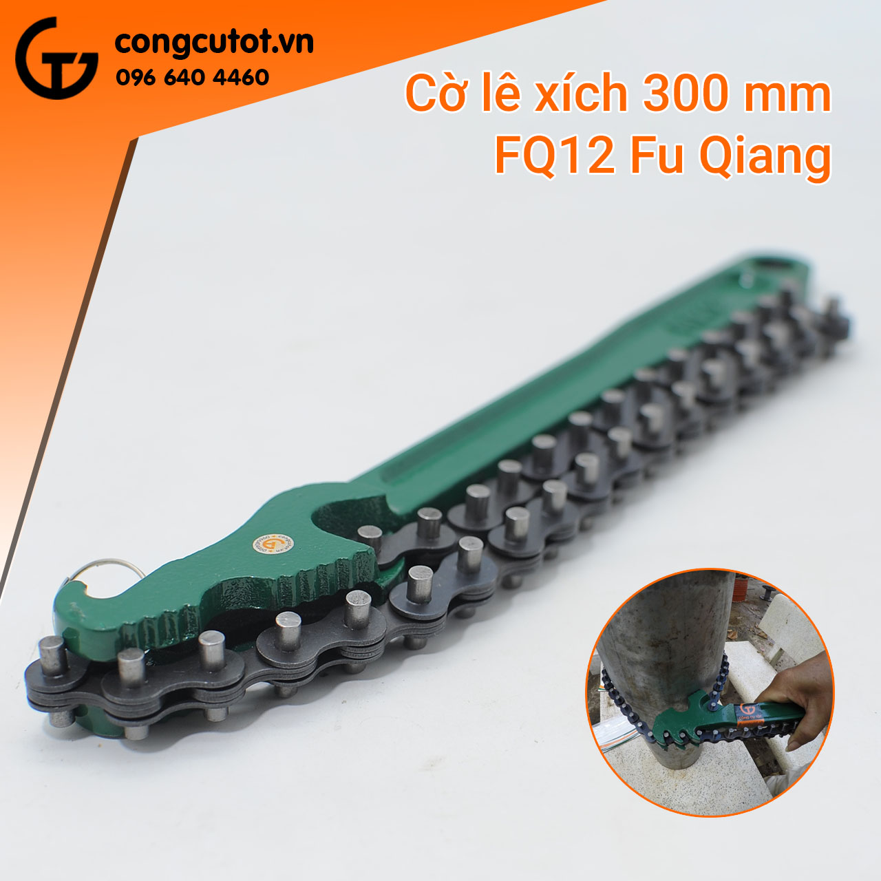 Cờ lê xích các cỡ 200mm, 225mm, 300mm, 400mm