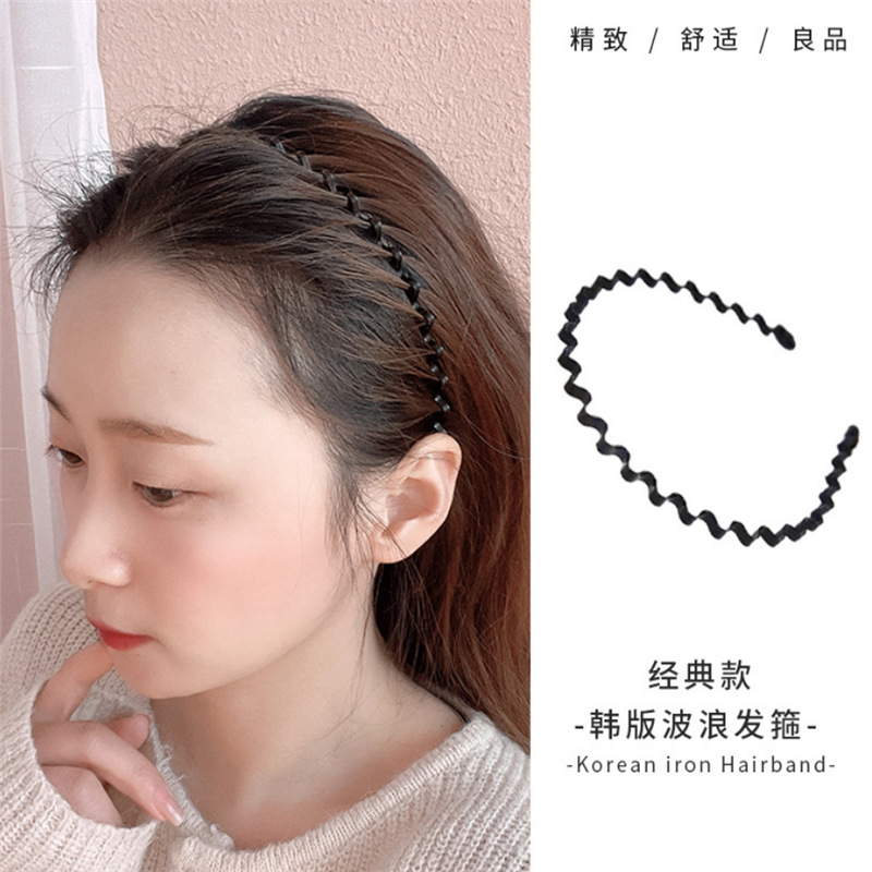 Bờm tóc gợn sóng dày dặn xinh xắn - Mạ kim loại không gỉ
