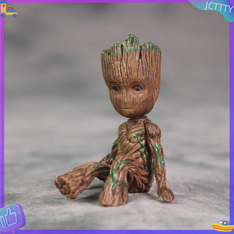 🎁 JCTTTY 🎀 Groot Mô hình đồ chơi hành động mô hình búp bê người giám hộ cây thiên hà 6cm hoạt hình