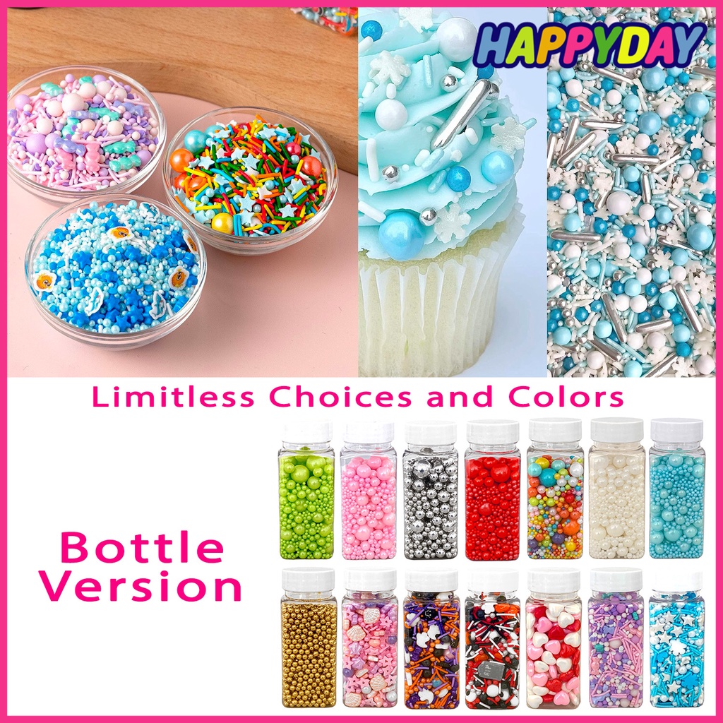 Sugar Shine India Rainbow Pearls Sprinkles For Cake 65g Sugar Pearls Cup  Cake Macaroni Cookies Decoration : Amazon.in: Grocery & Gourmet Foods