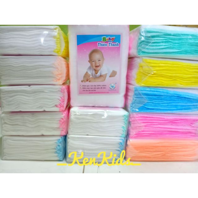 Khăn sữa gạc siêu thấm 4 lớp lớn Thiên Thanh - 1 gói 10 khăn