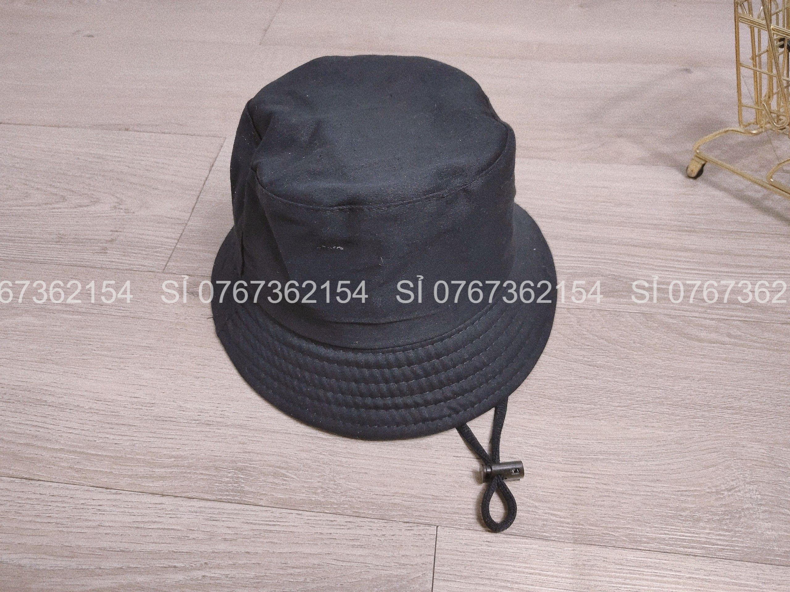 Nón bucket trẻ em cho bé từ 1-4 tuổi trơn nhiều màu, mũ tai bèo vành tròn vòng đầu 50-52cm