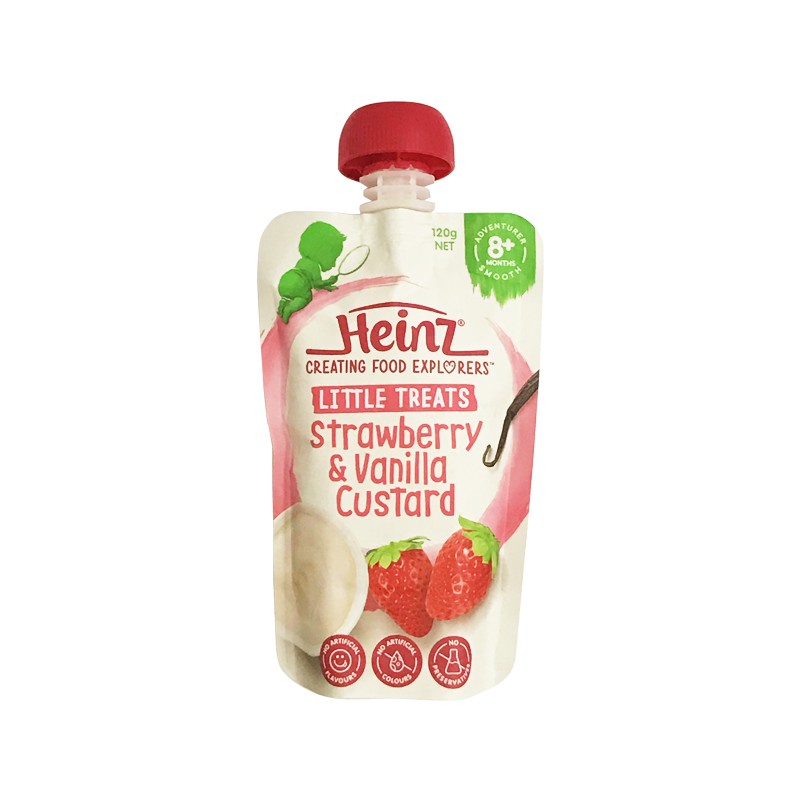 Váng sữa Heinz Custard, váng sữa hoa quả, hoa quả nghiền Heinz Úc cho bé từ 6 tháng