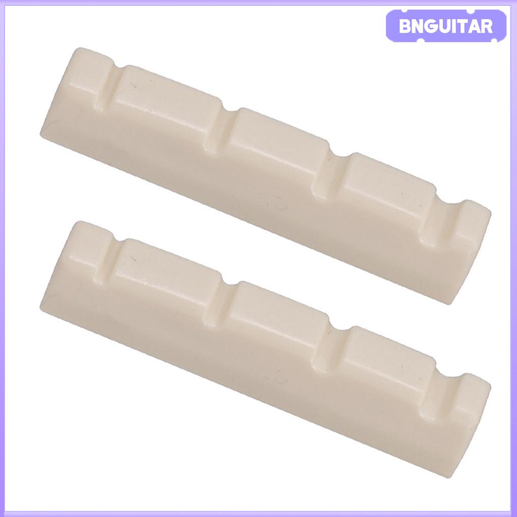BNGUITAR 2pcs Electric Slotted Nut 4 String Guitar Musical Instrument