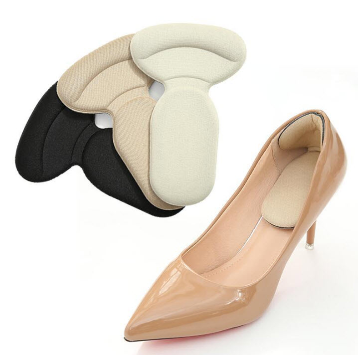 Một cặp 2 miếng lót gót giày chữ T cao cấp 4D chống rộng, chống trầy gót êm chân _ Hàng có sẵn