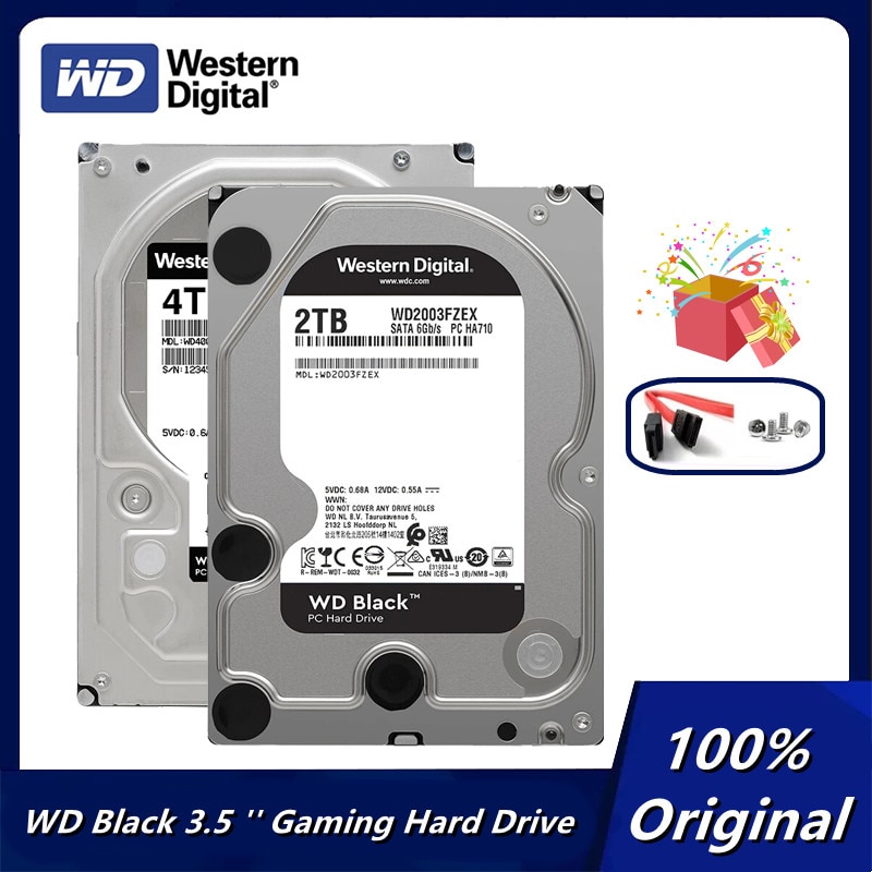 Western Digital WD Black 4TB 6TB 8TB 1TB 2TB 3.5 ''Gaming Hard Drive SATA3  HDD Device 7200RPM 6Gb s HDD Original Lazada Singapore