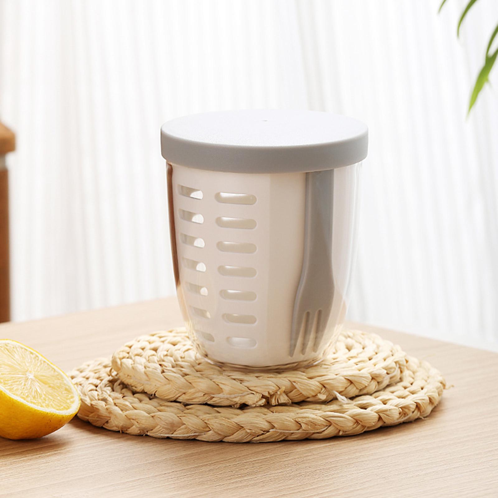Oshhni salad cup với ngã ba với ngã ba 600ml ăn sáng ly cho bữa ăn sữa chua ăn sáng