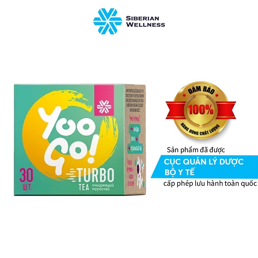 (CHÍNH HÃNG) Thực phẩm bảo vệ sức khỏe Trà thảo mộc YOO GO Turbo tea Siberian- hộp 30 túi lọc thumbnail