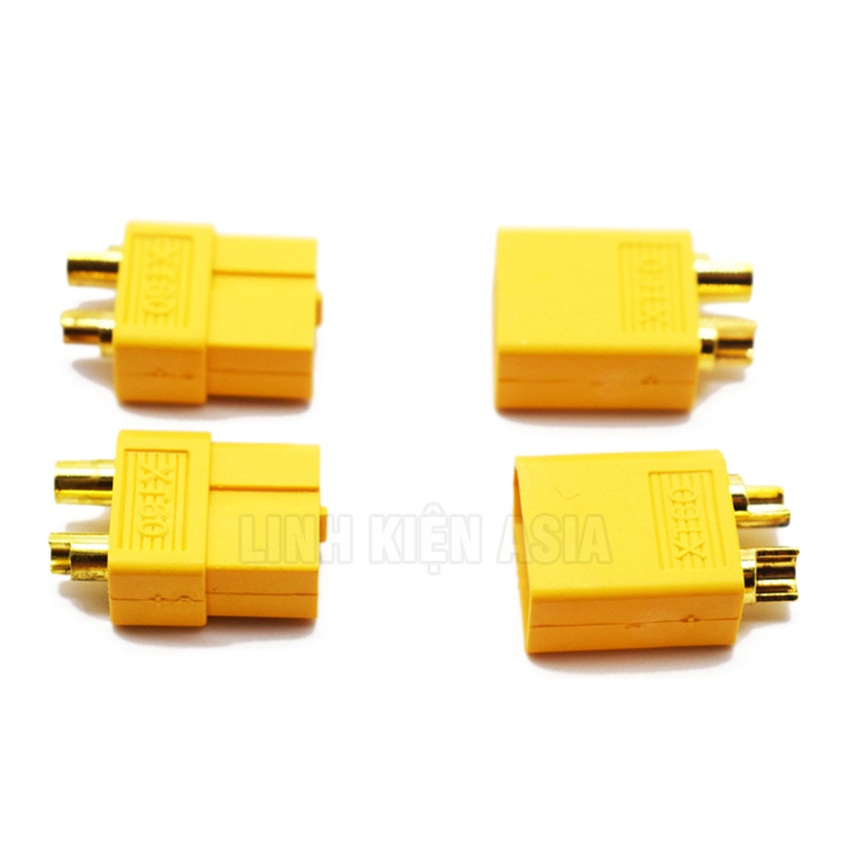 Bộ 2 đầu kết nối XT60 (đực + cái) chịu tải cao