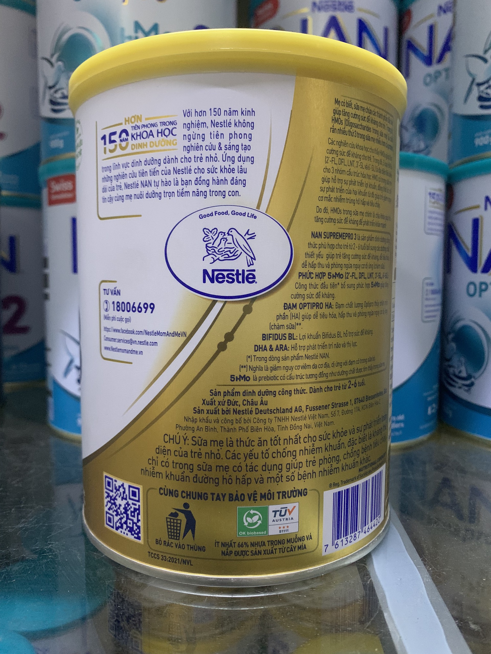 MẪU MỚI-Sữa bột  NAN Supreme số 3 800g