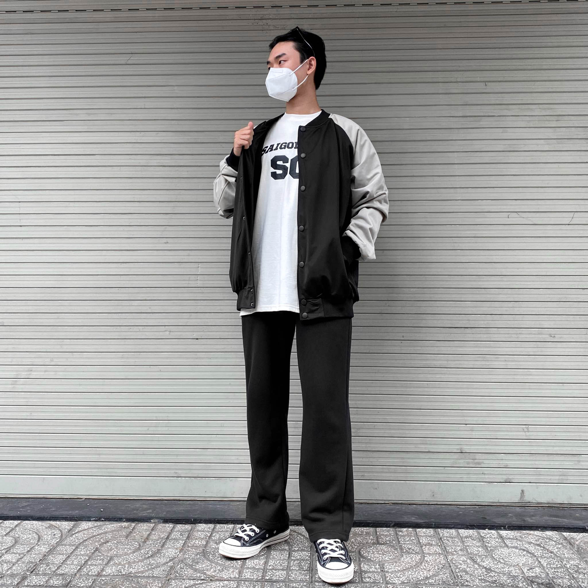 Áo Khoác FF OVERSIZE TRICOT VARSITY JACKET