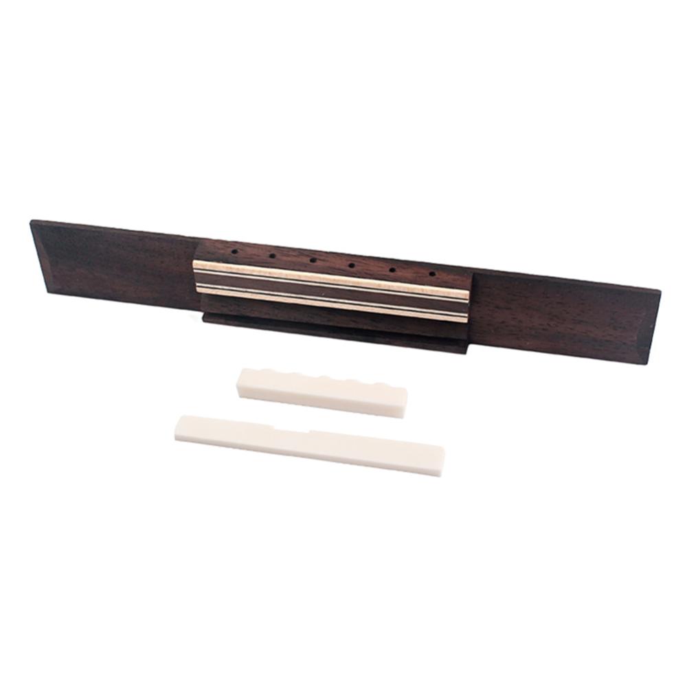 Xương gia súc ngựa kê Dây Guitar Trọng lượng nhẹ trên và dưới dây đàn ghi ta Nuts thay thế ngựa đàn guitar Nut yên Kit bền cho những người yêu thích guitar