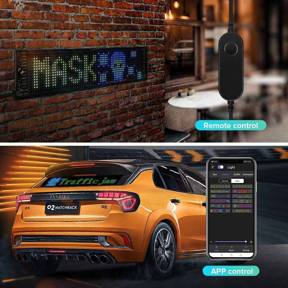 LED Matrix Pixel Panel Bluetooth App adressierbar RGB-Muster Animation Display LED Strip Lighting