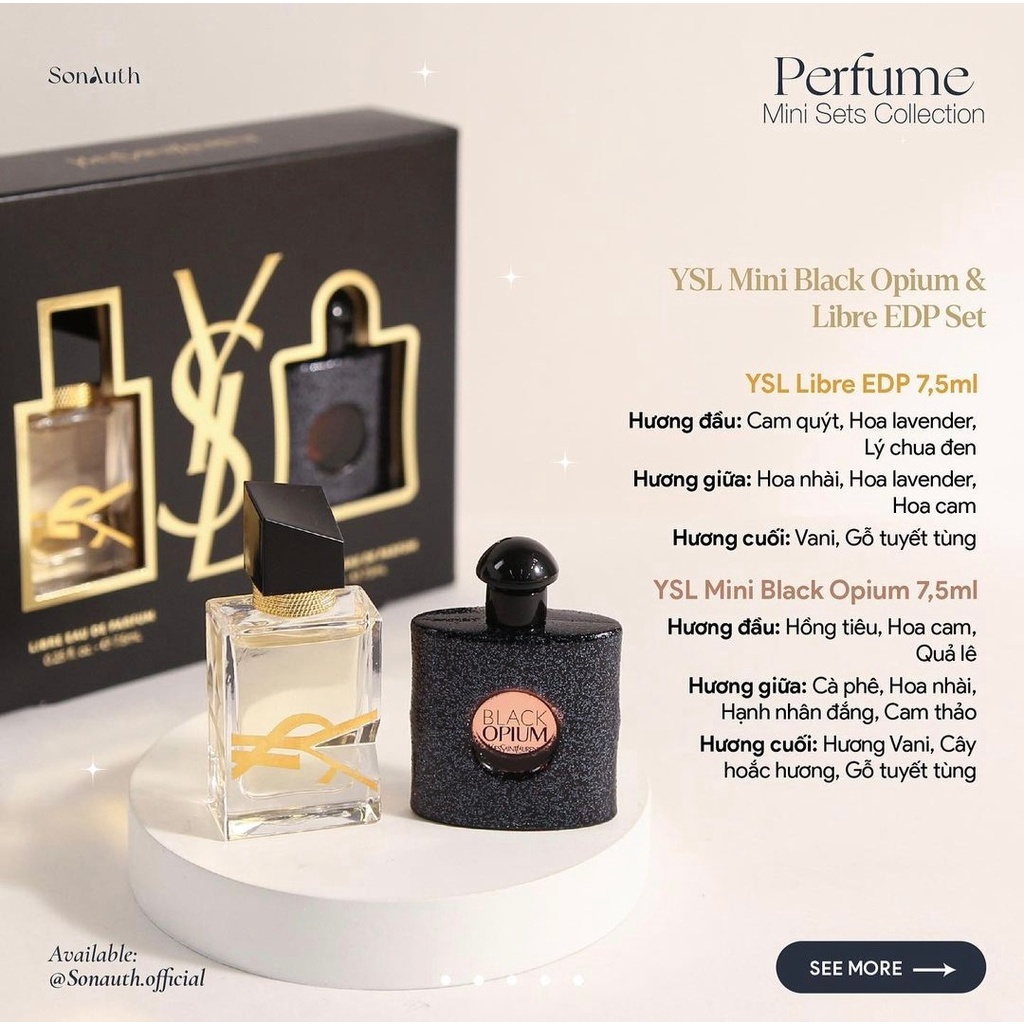 Set nước hoa YSL Mini Black Opium & Libre Eau de Parfum Duo