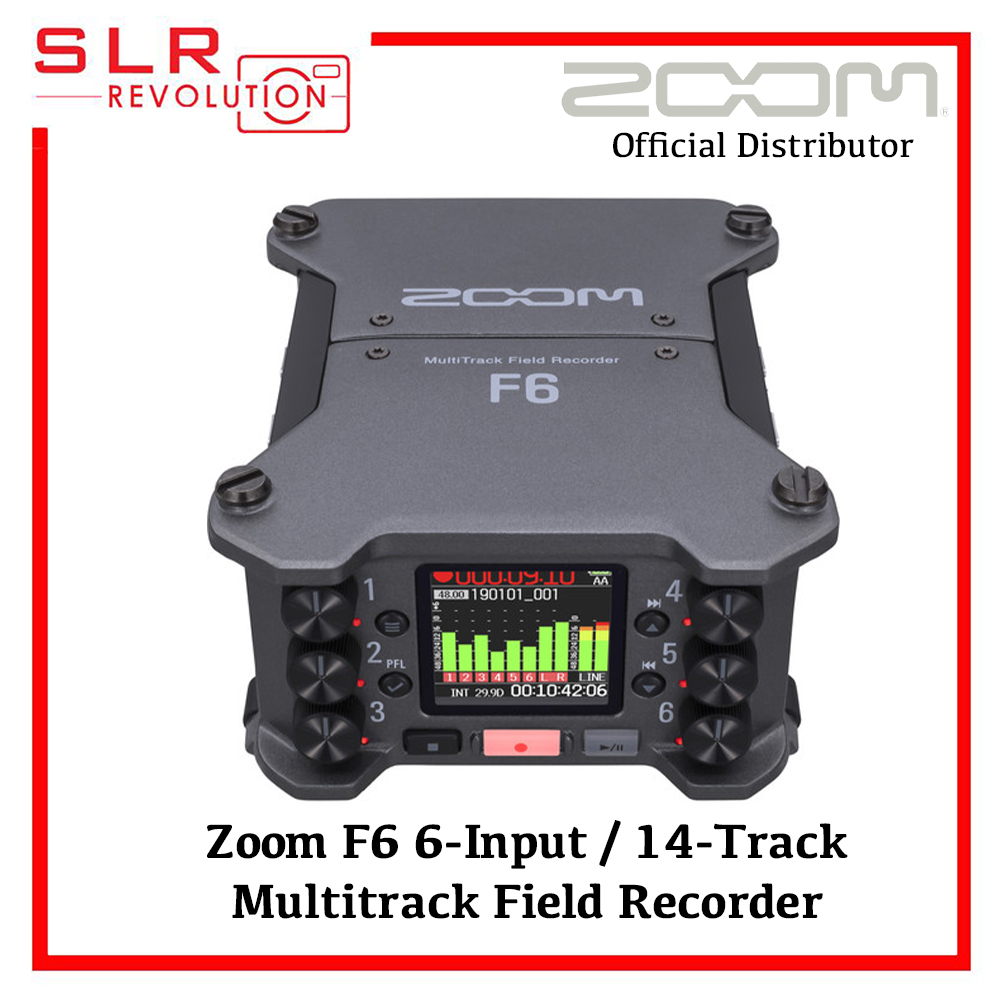 Zoom F6 6-Input / 14-Track Multitrack Field Recorder Zoom F6 6-Input / 14-Track Multitrack Field Recorder