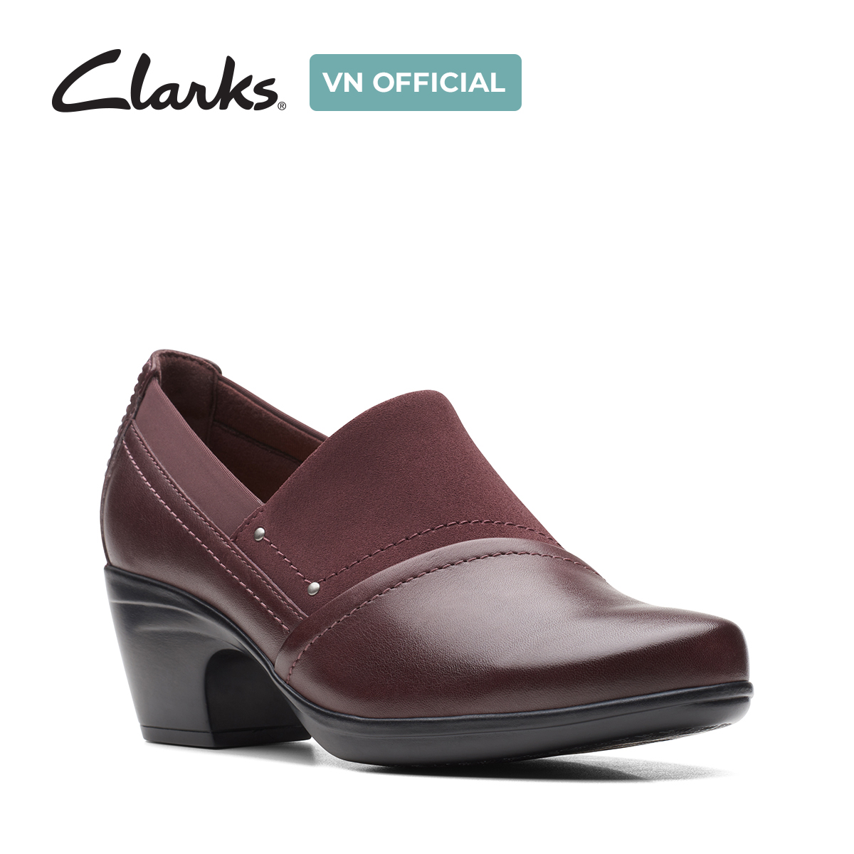 Giày Cao Gót 5cm Da Nữ Clarks - Emily Step