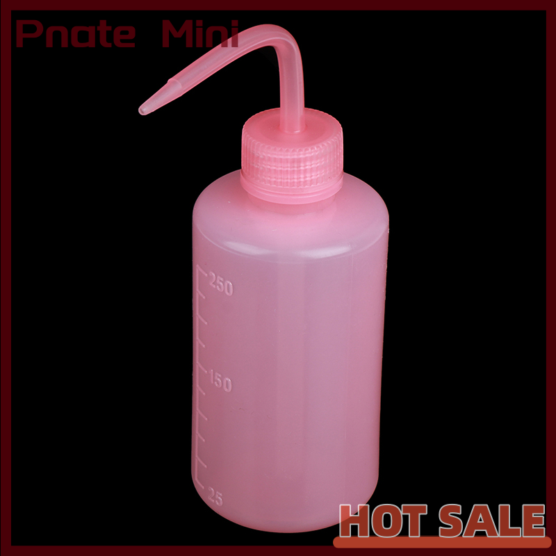 Pnate 1PC Wash Clean Clear White Plastic Green Soap Lab Wash Squeeze Diffuser Bottle