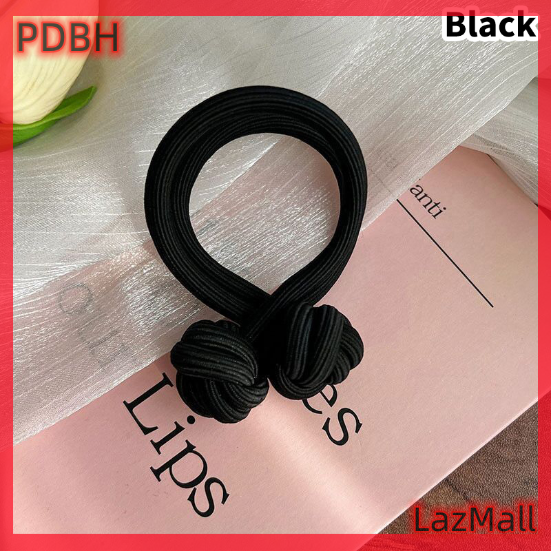 Flash Sale High Ponytail Hair Band Elastic Rubber Chinese Knot Hair Rope Scrunchies Hair Tie Simple Knotted Head Rope For Women Decor Gift