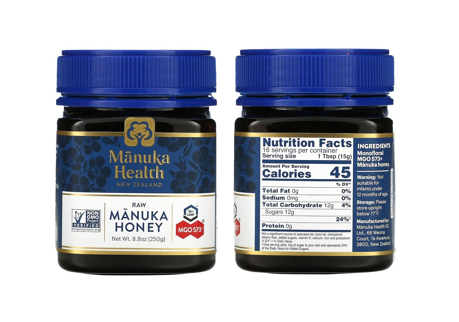 [PRE-ORDER] RAW MANUKA HONEY MGO 573+ 8.8OZ (250 G) BY MANUKA HEALTH ...