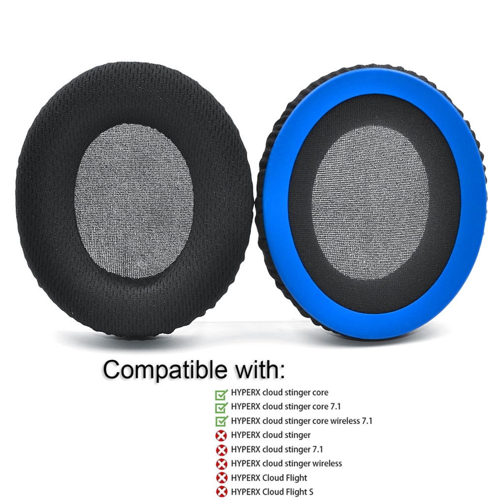 Lightweight 2PCS Earpad Cushion Cover for Head Beam Breathable for HyperX Cloud Stinger Soft Ear Pad Cover Earphone Hols