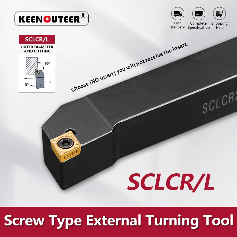 SCLCR0808/1010/1212/1616/2020/2525 External Turning Tool SCLCR SCLCL ...