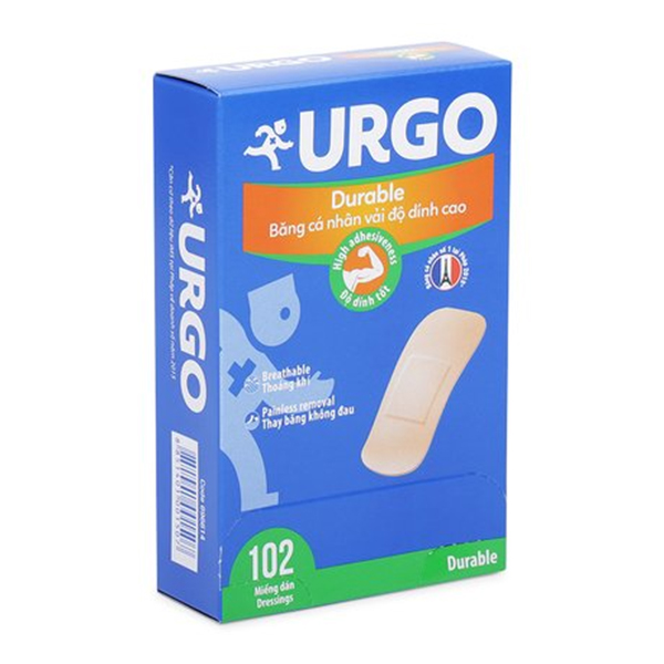 [HCM]Băng cá nhân vải độ dính cao Urgo Durable