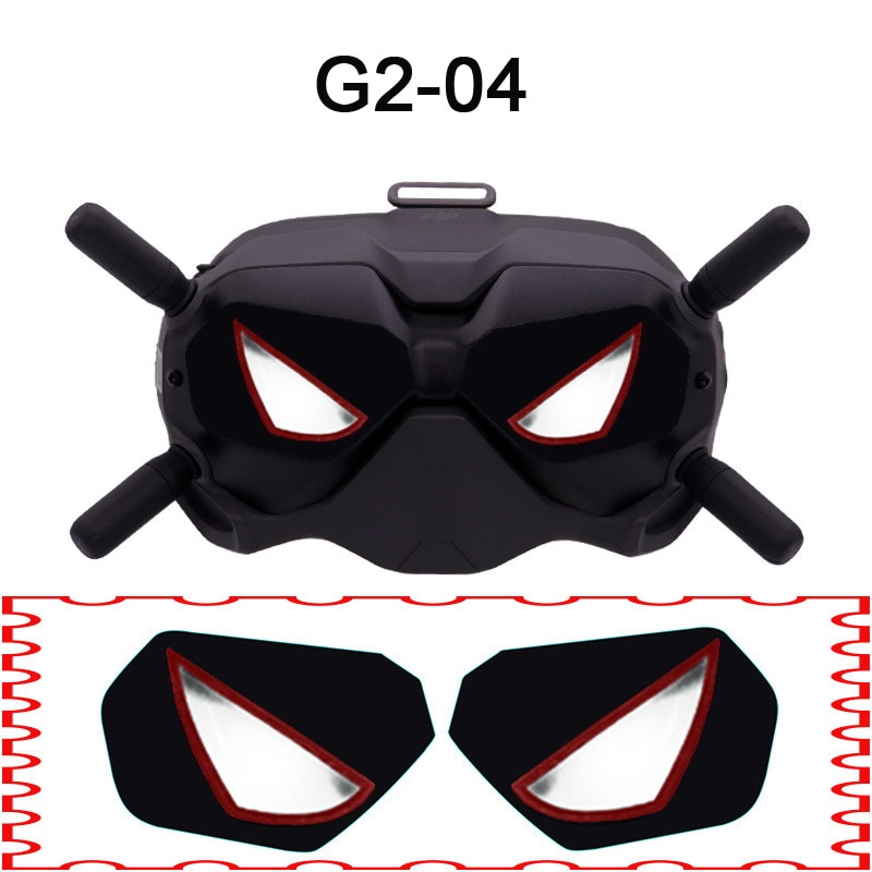PVC Big Eyes Skin Stickers For DJI 2 Flight Glasses Decal Decorative Sticker Film For DJI Avata Camera Drone Essories