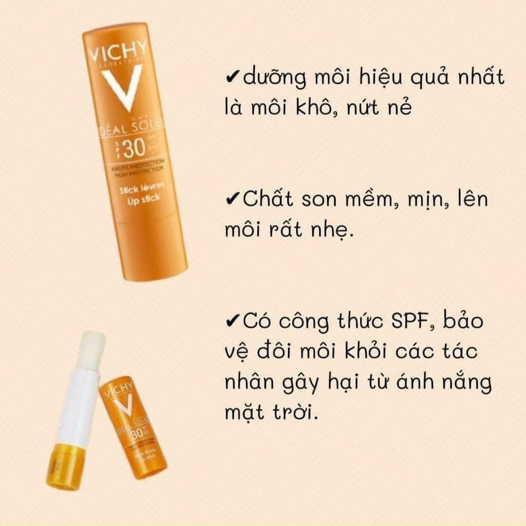 Son Dưỡng Vichy Ideal Soleil Lip Stick SPF30