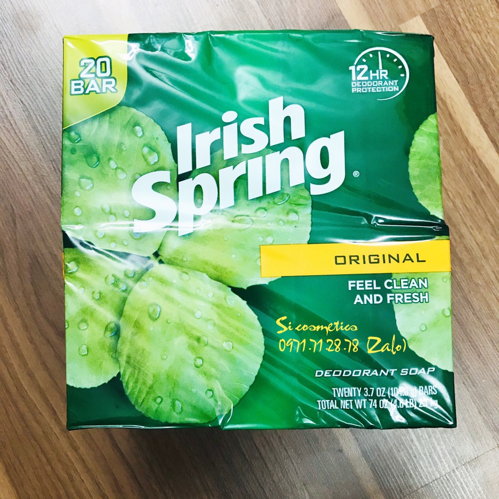 [ Lốc 20 cục ] XÀ BÔNG CỤC IRISH SPRING CỦA MỸ