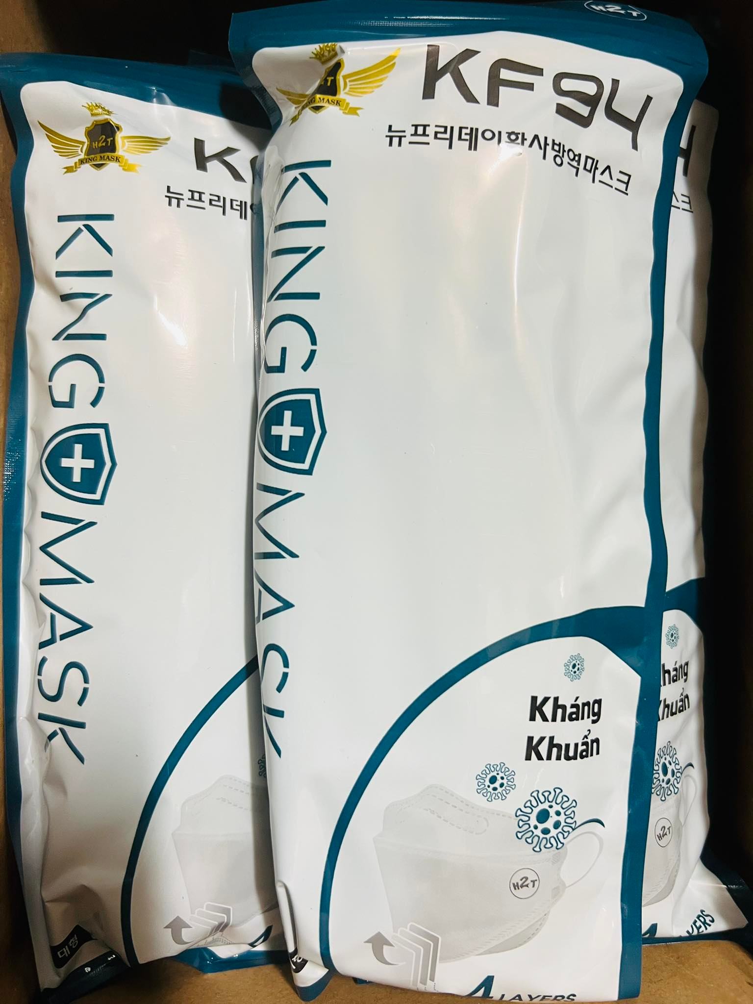 kHẨU TRANG 4 LỚP KF94 KING MASK (1túi 10cai)