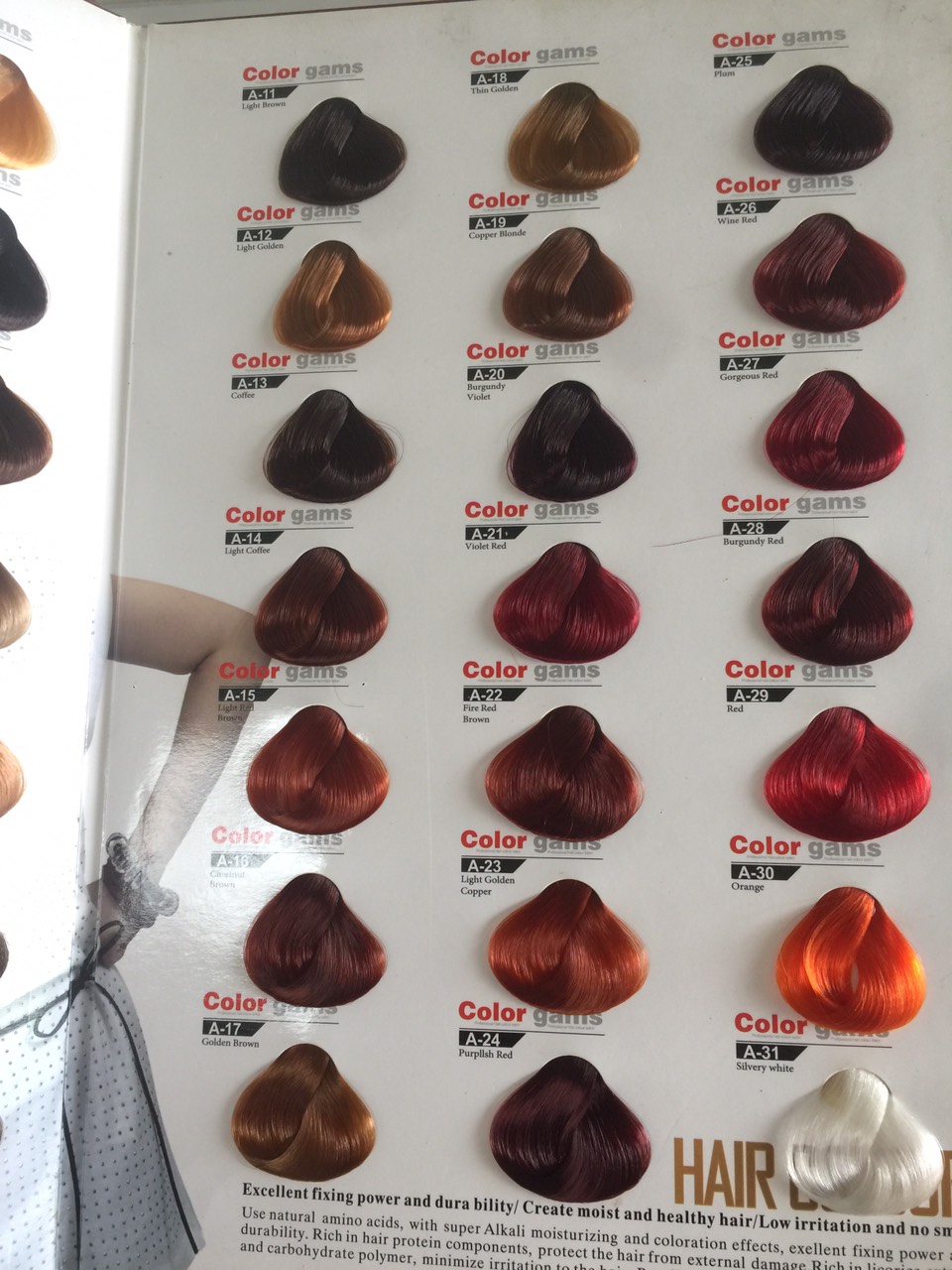 Thuốc nhuộm tóc Color gams kèm trợ dưỡng Oxy