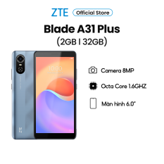 Điện Thoại ZTE Blade A31 Plus 2GB l 32GB, Màn Hình Giọt Nước IPS LCD 6.0 inch, Octa-core 4×1.6 GHz – BH Chính Hãng 13 Tháng