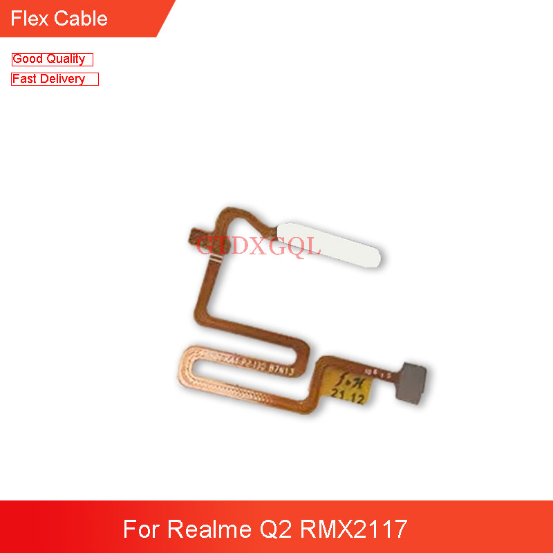 Replacement For Oppo Realme Q2 RMX2117 Fingerprint Sensor Home Button Key Touch ID Flex Cable