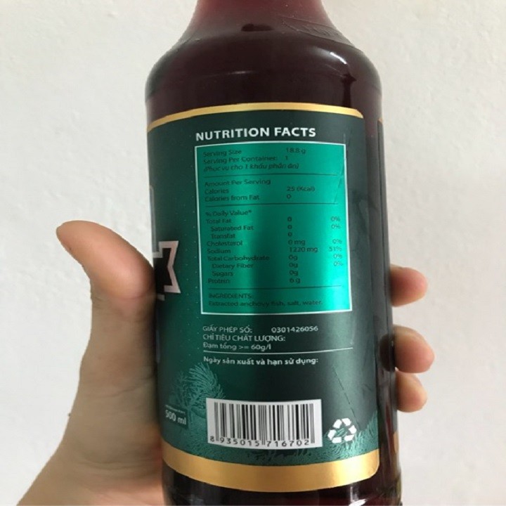 Nước Mắm Hạnh Phúc 60 Độ Đạm (250ml/Chai) Date Mới