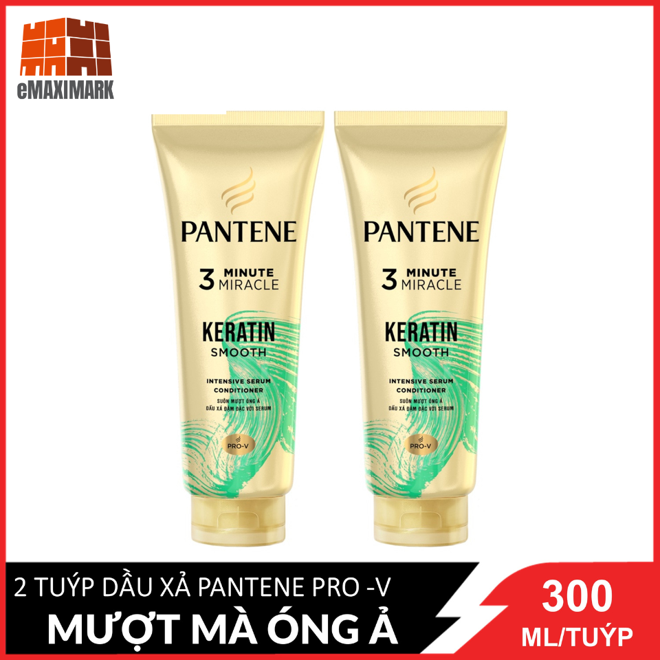 Combo 2 Dầu Xả Pantene Pro- V (Xanh Lá) Tuýp 300ML