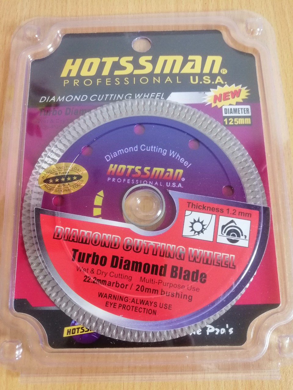 LƯỠI CẮT GẠCH  125MM HOTSSMAN ME HOA