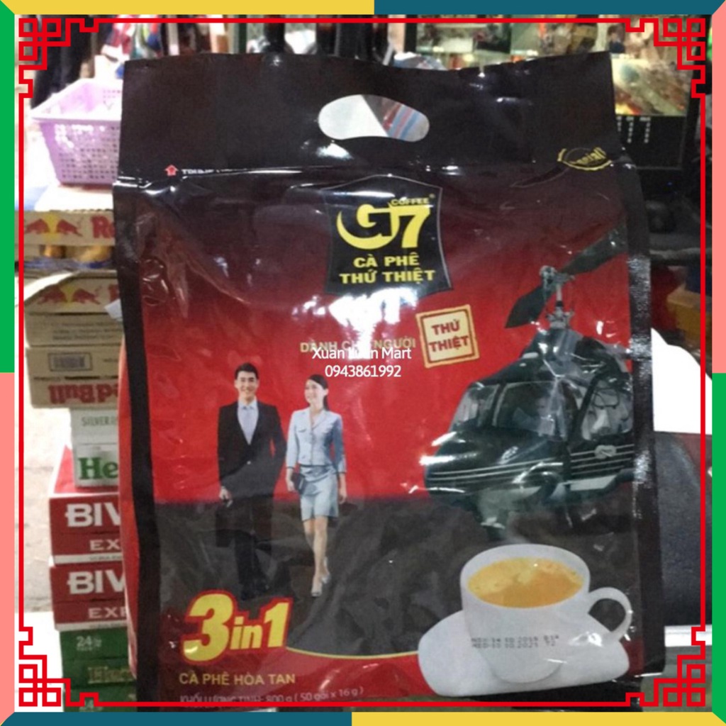 (HOT LIKE) Bịch 50 Gói cafe G7 bịch 50 gói x 16g