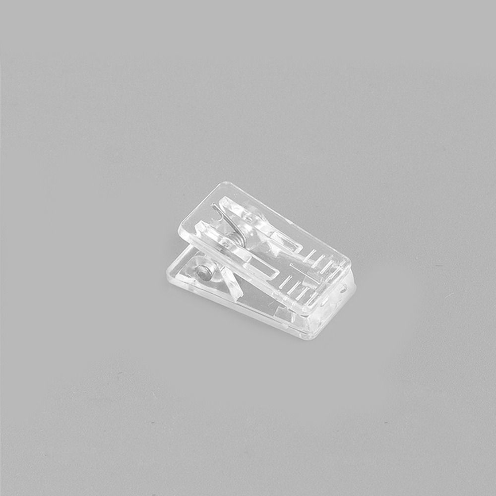 MMLUCK DIY Creative Office Accessories Paper Folder Binder Transparent Scrapbooking Binding Clips File Holder Clips Memo Clips Paper Fixed Clips