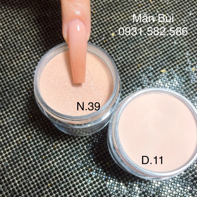 Bột đắp móng mỹ ( N39) + bột ombre D11 hũ 30g,10g