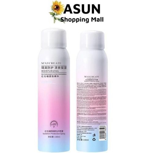 Xịt chống nắng trắng sáng da maycreate 150ml spf35